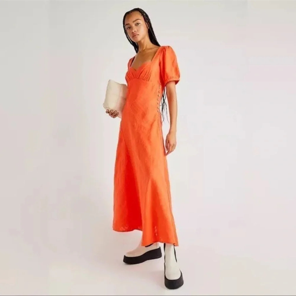 NWOT free people catch the light midi dress - Picture 2 of 11